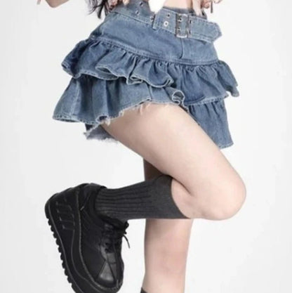 Mini Jupe Jean Kawaii