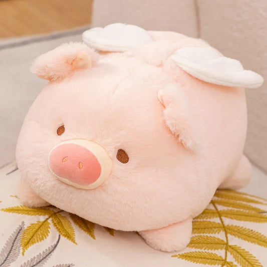 Kawaii Flying Angel Pig Plush