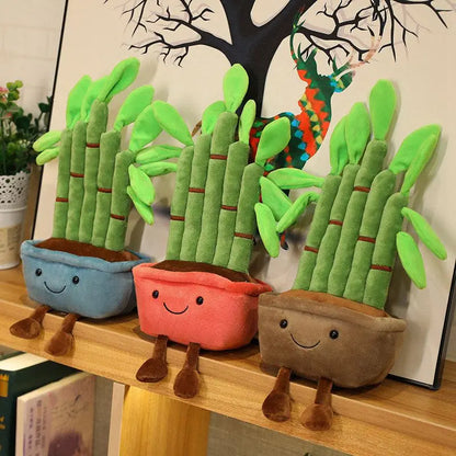 Lucky Bamboo, Money Tree and Dragon Beard Tree Plushie