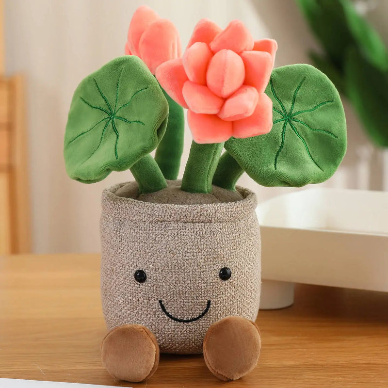 Lotus Potted Plant Stuffed Plushie