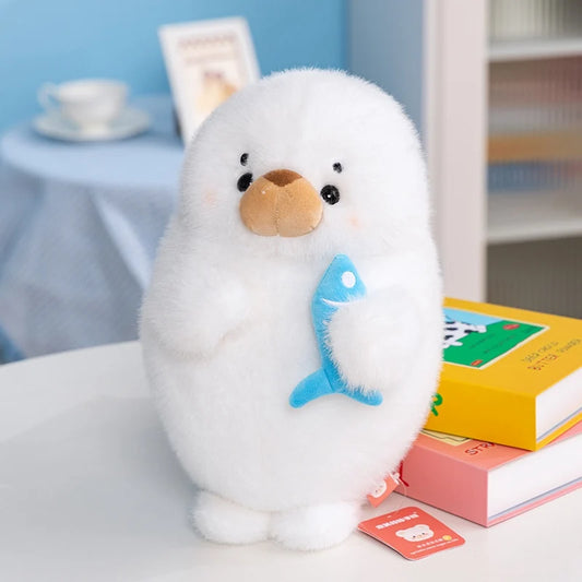 Kawaii Hug Fish Seal Plush Toy