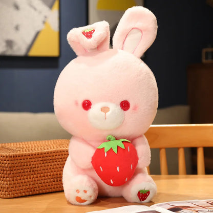 Bunny Hold Strawberry Soft Kawaii Plush