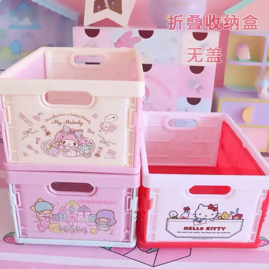 Kawaii Pastel Storage Basket