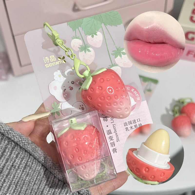 Porte-clés Rouge à Lèvres Fraise