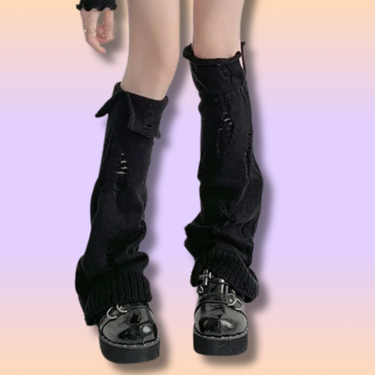 Jambières en Tricot style Japonais Kawaii
