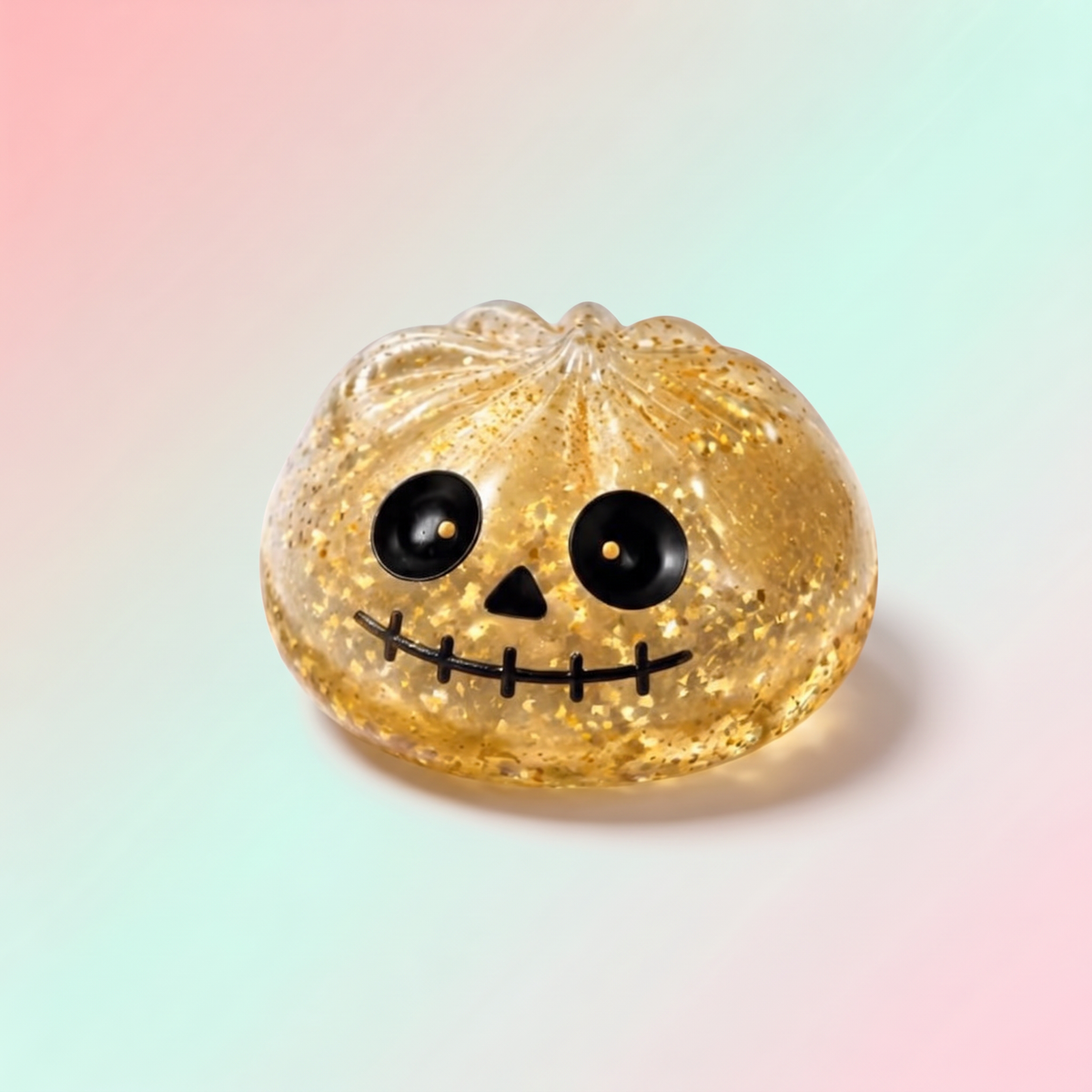 Golden Halloween Skeleton Squishy