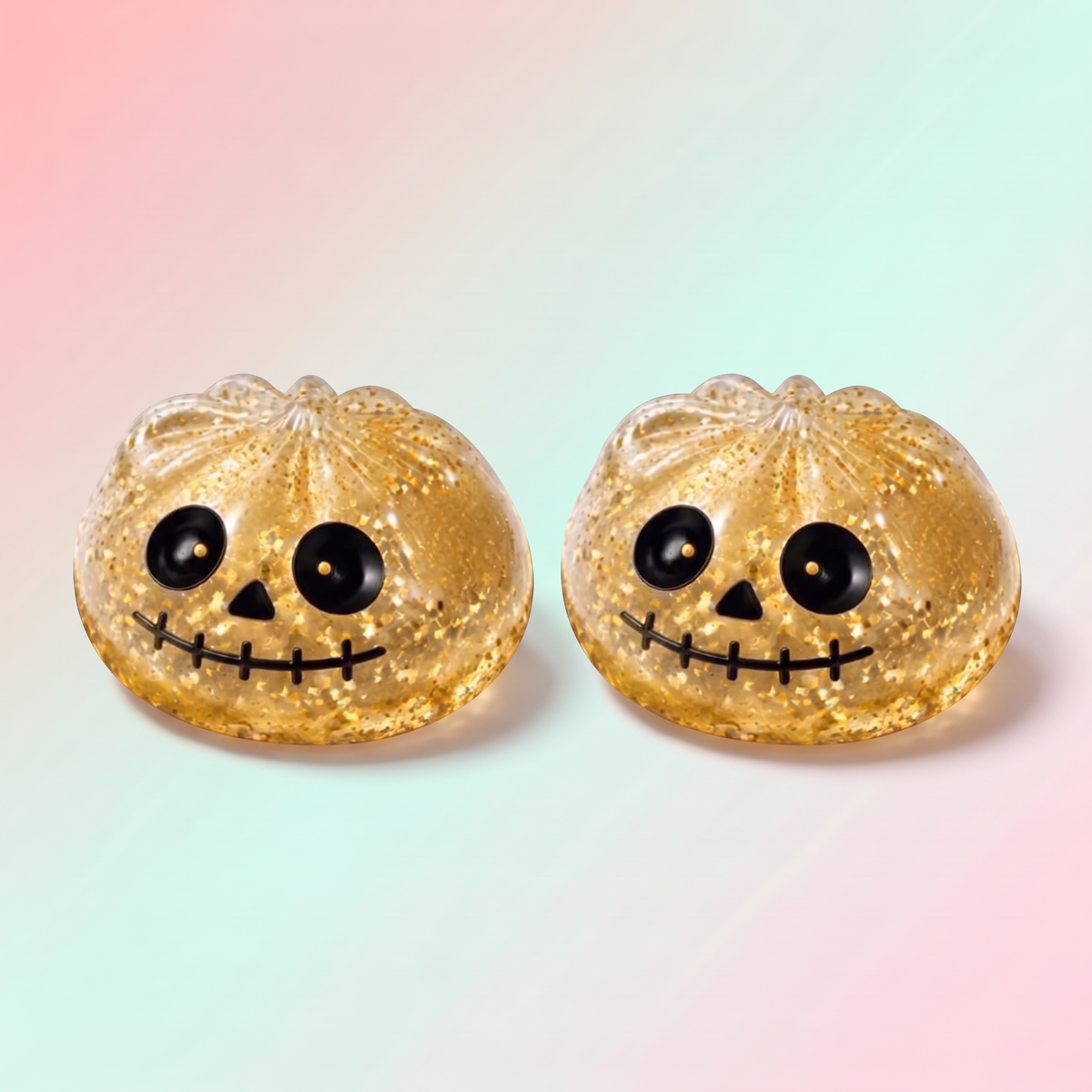 Golden Halloween Skeleton Squishy