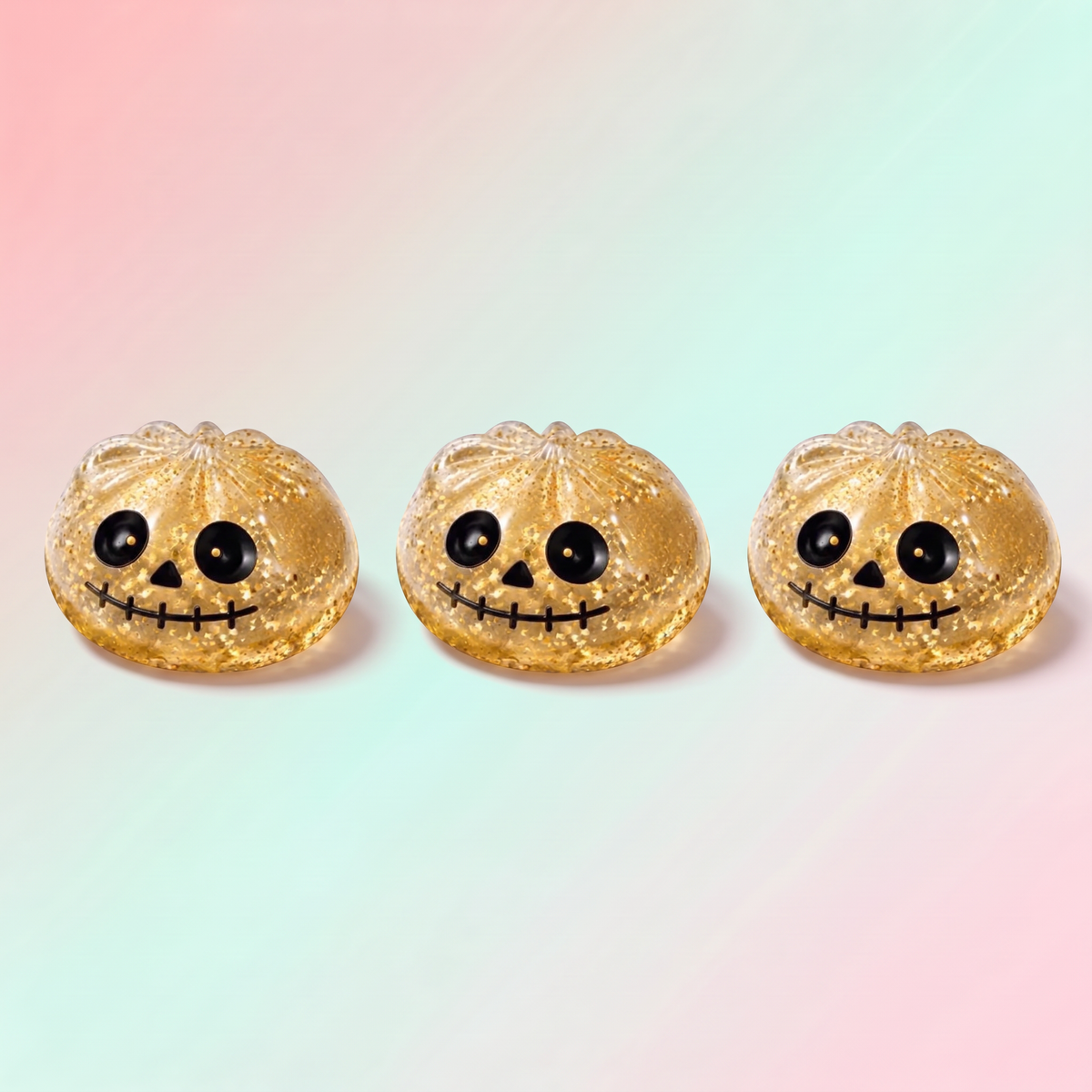 Golden Halloween Skeleton Squishy