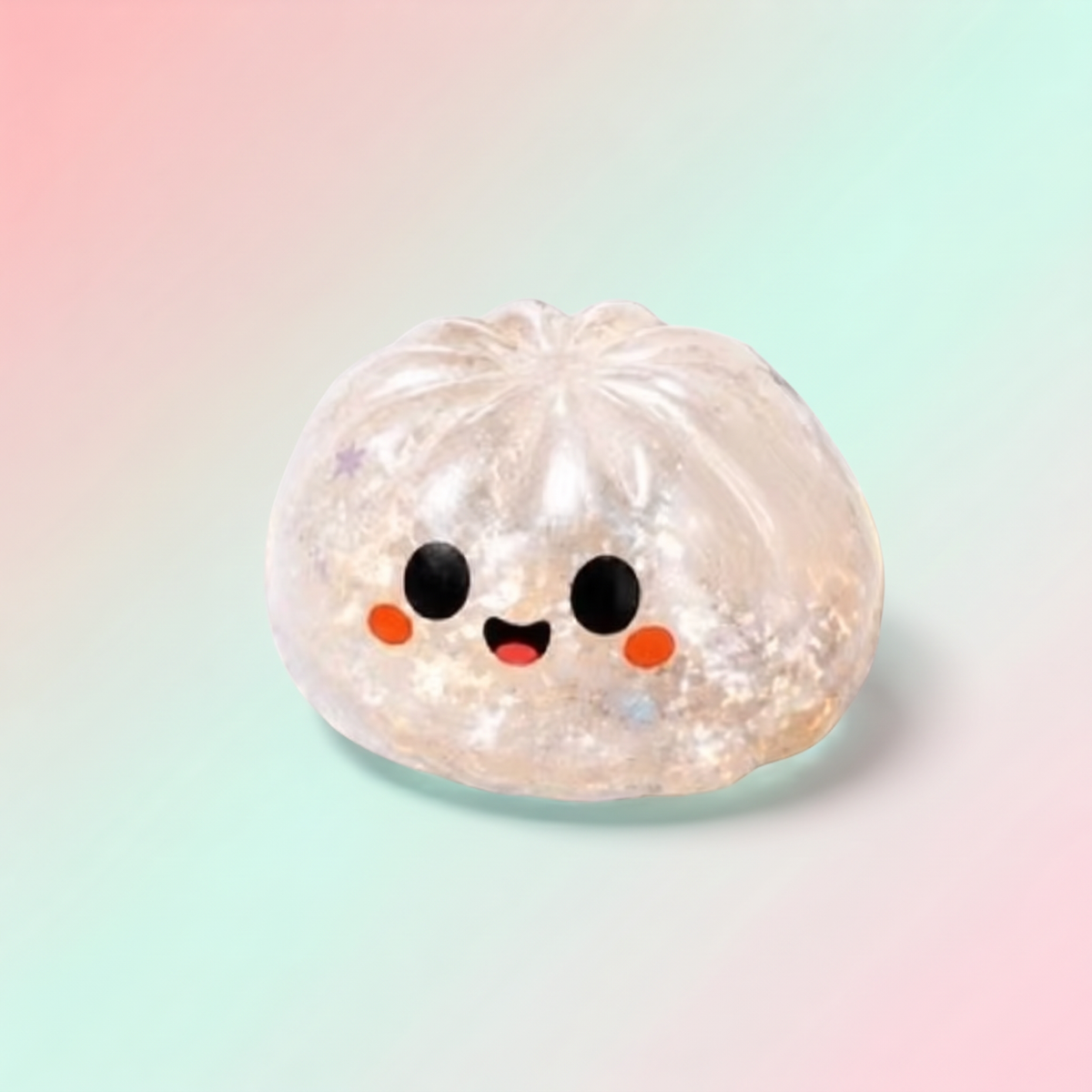 Squishy Fantôme Blanc Pailleté