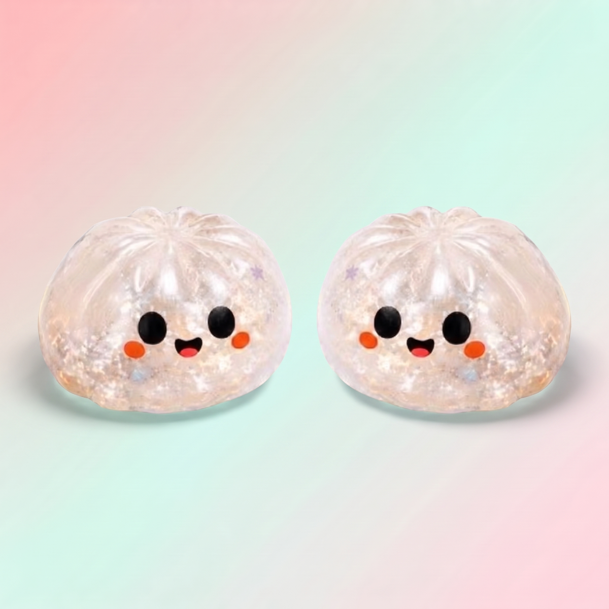 Squishy Fantôme Blanc Pailleté
