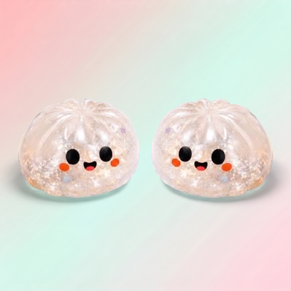 Squishy Fantôme Blanc Pailleté