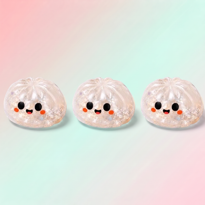 Squishy Fantôme Blanc Pailleté