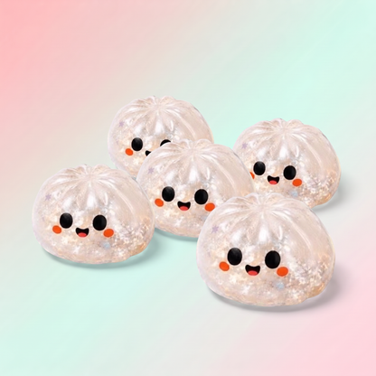 Squishy Fantôme Blanc Pailleté