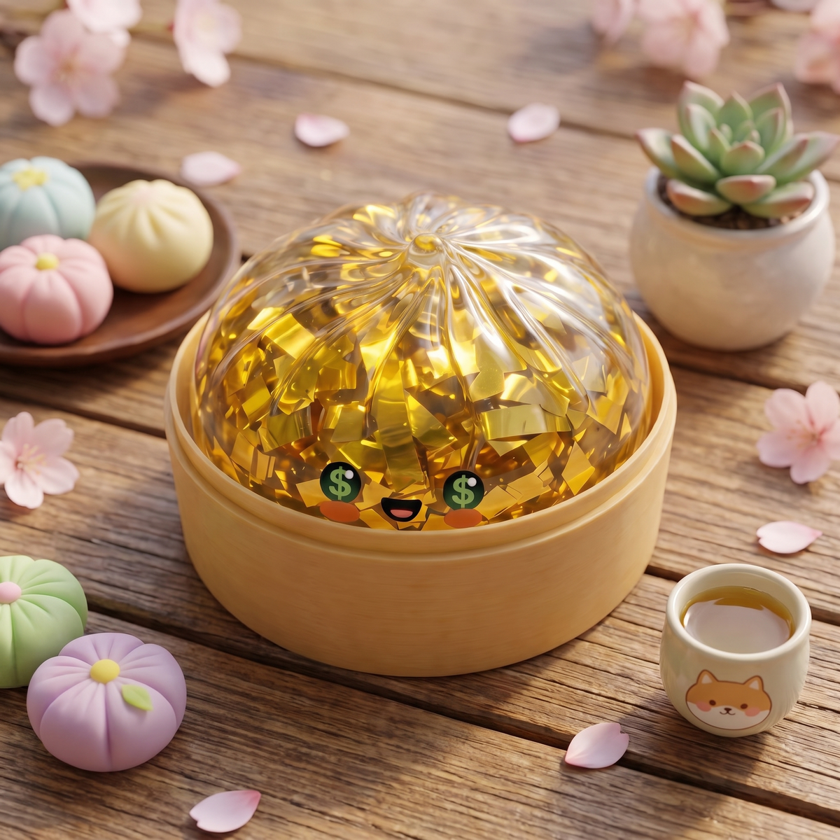 Golden Dumpling Stress Ball