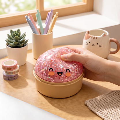 Jouet Squishy Dumpling Rose