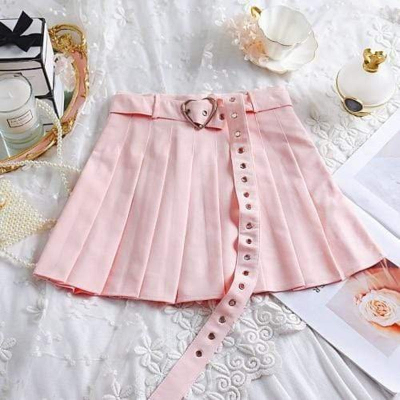 Charming Kawaii Pleated Skirt