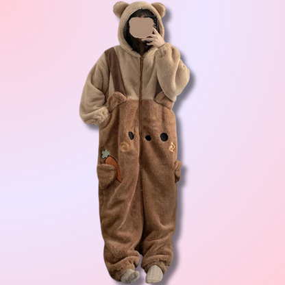 Flannel Anime Onesie Pajama