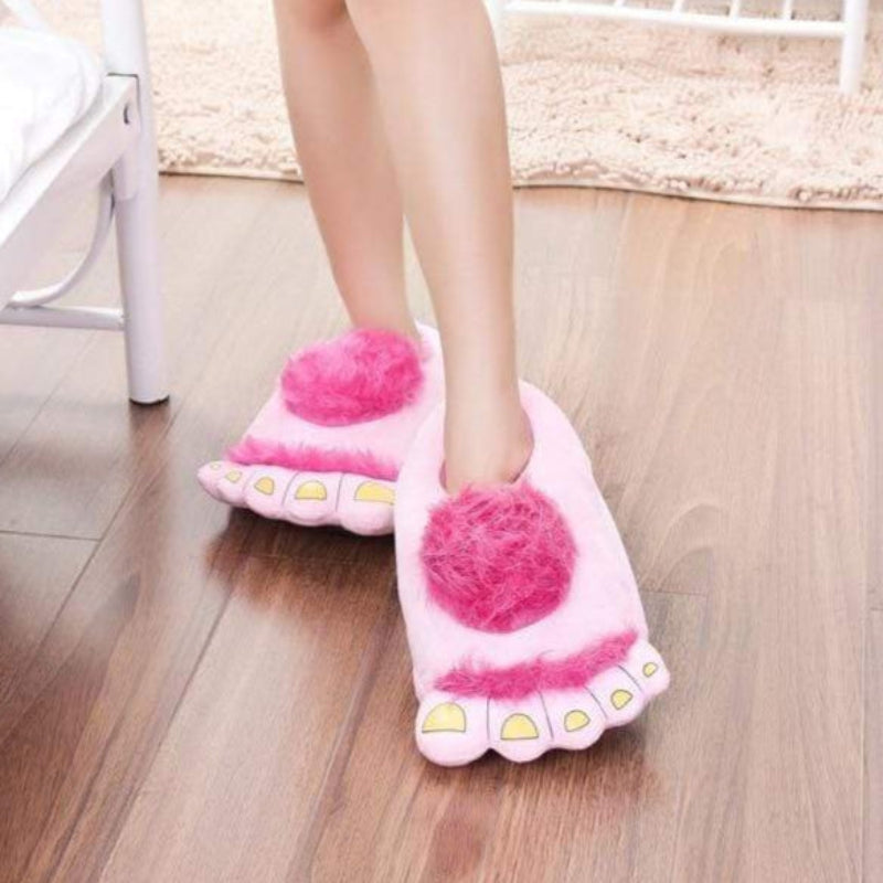 Pink Panther Paw Fluffy Slippers