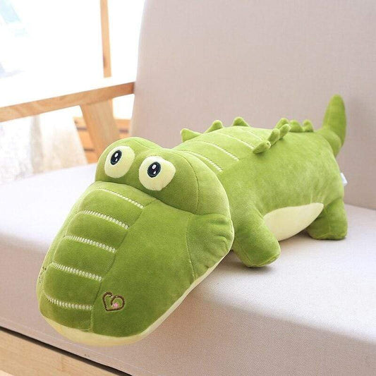 Soft Fluffy Green Crocodile Plush