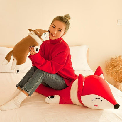Peluche Kawaii Renard Couché