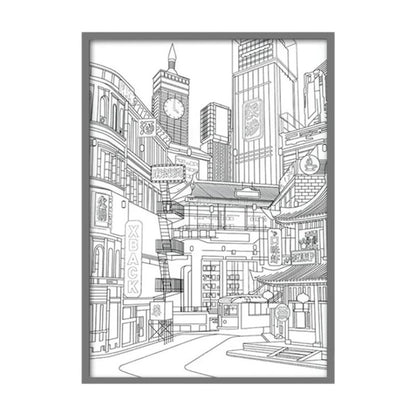LED Beautiful City Night Wall Art