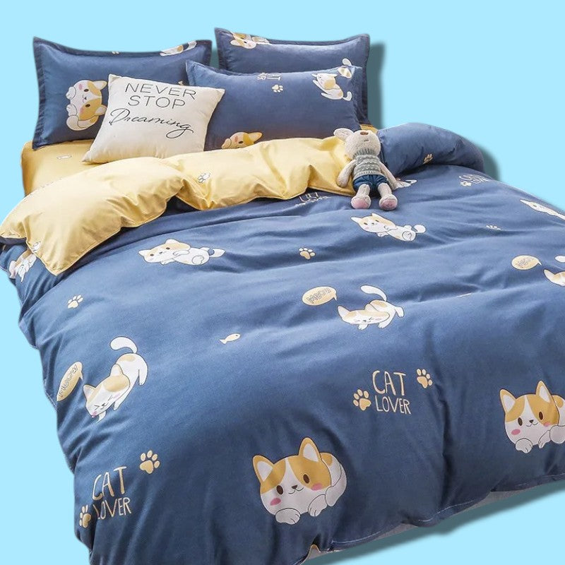 Kawaii Animal Print Bedding Sets
