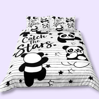 Kawaii Panda Bedding Set