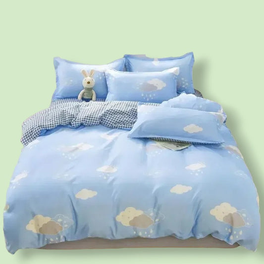 Kawaii Blue Bedding Set