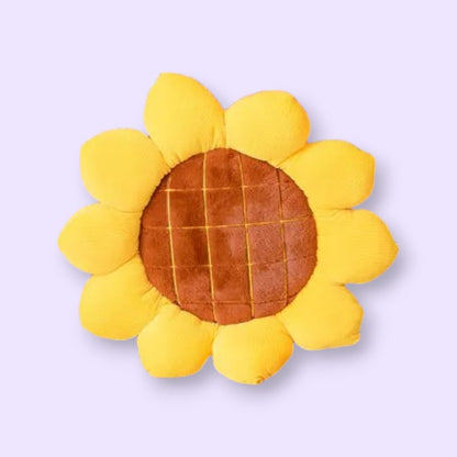 Kawaii Sunflower Plush Plant Seat Cushion