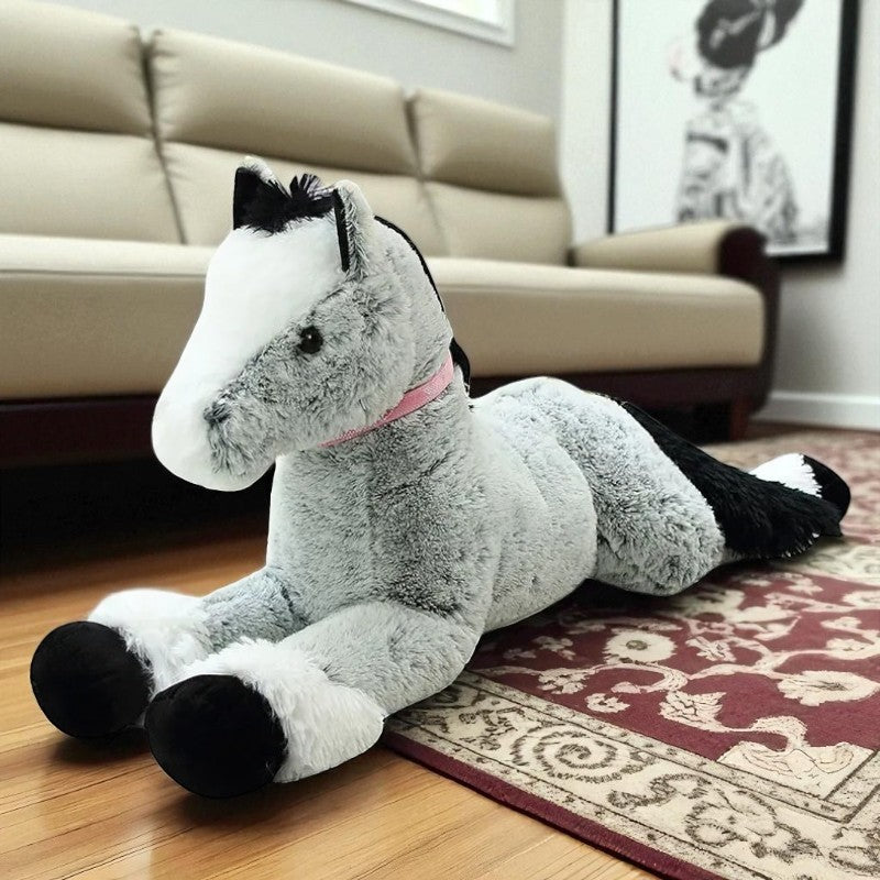 Peluche Cheval Couché Mignon Grande Taille